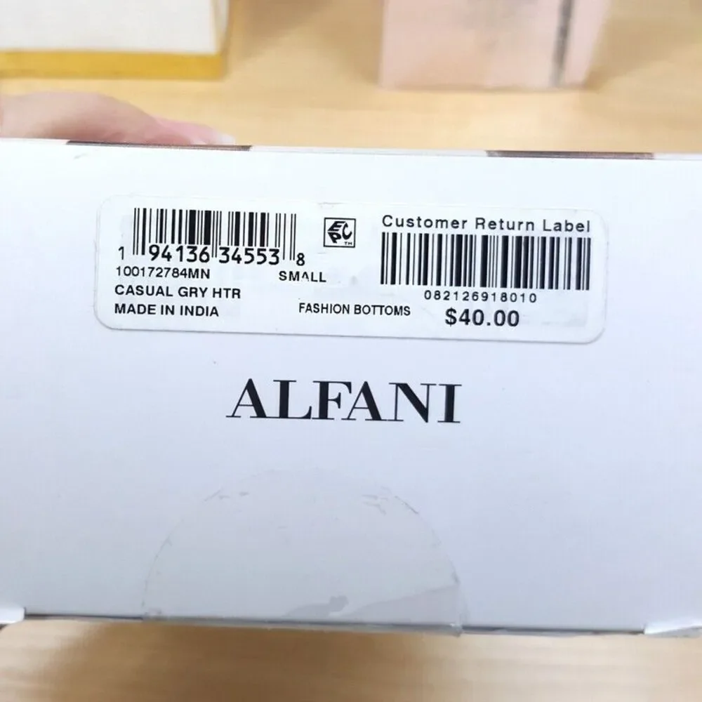 ALFANI Mens Boxer Briefs Small Gray 4-Pack Tagless 100% Cotton